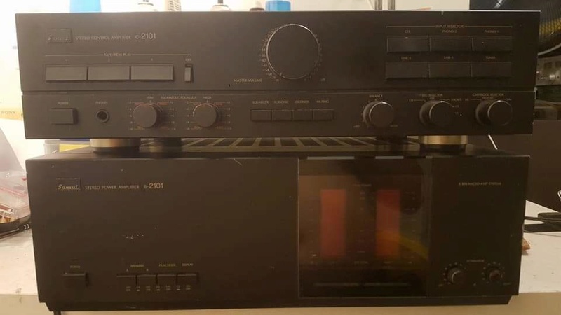 Sansui C2101 & B2101 Pre & Power Amplifier  Fb_img10