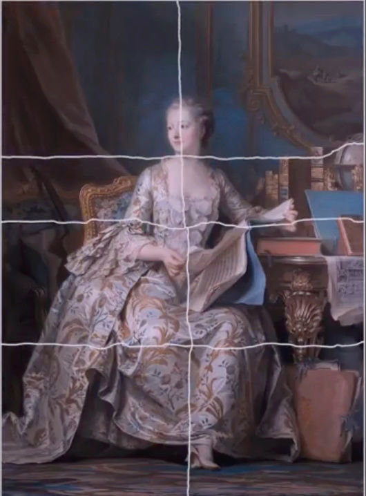 Pompadour - Portrait de Mme de Pompadour par Quentin de la Tour Captu188