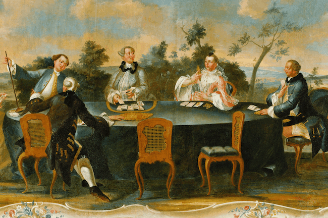 cartes - Les jeux de cartes au XVIIIe siècle : Lansquenet, Breland, Pharaon, Piquet, Hombre etc.  Johann10