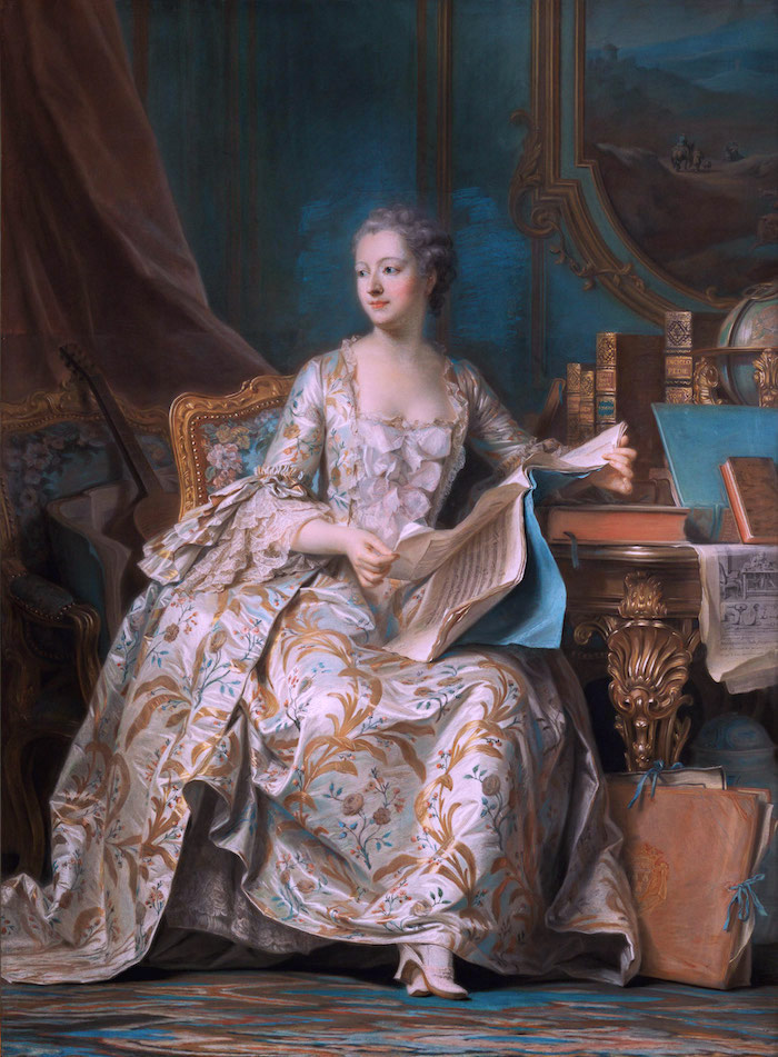 Pompadour - Portrait de Mme de Pompadour par Quentin de la Tour Portra15