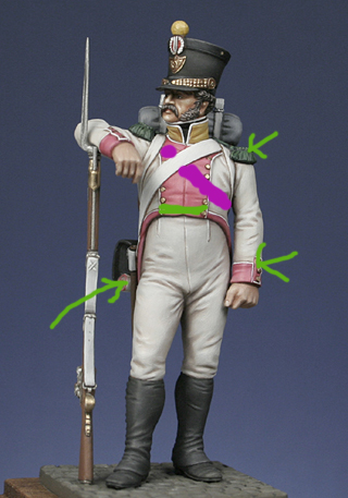 Vitrine Alain 2 Légion Portugaise .Grenadier1808-1814 Chronos Miniatures résine 54mm résin 54 mm ) - Page 5 Volnap11