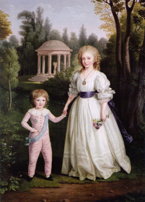 Portraits des enfants de Louis XVI et Marie Antoinette par Ludwig Guttenbrunn  Marie_10