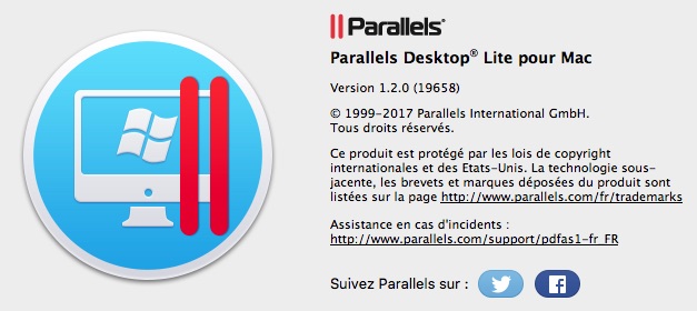 MacOS dans une VM avec Parallels Desktop Lite Parall10