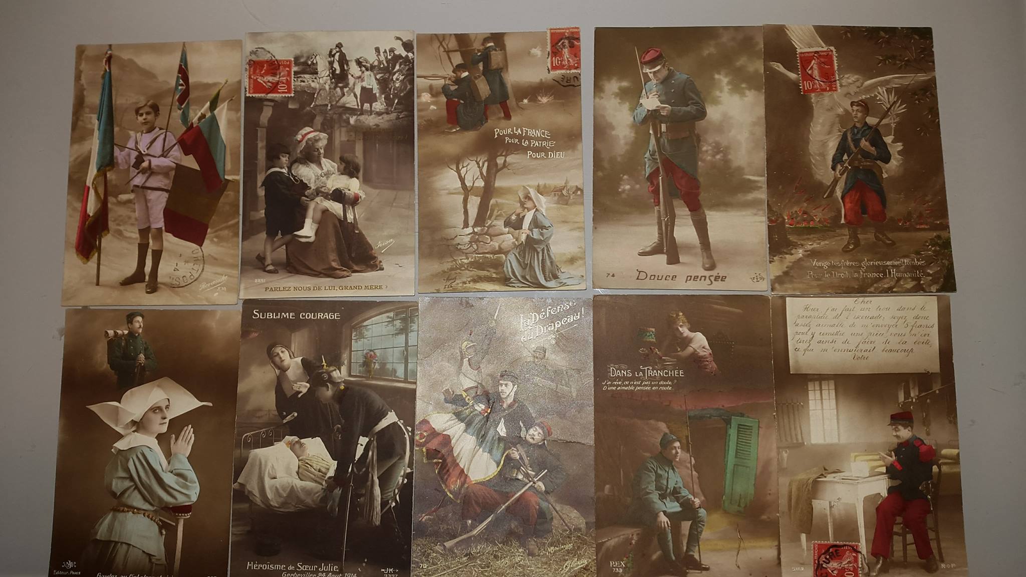 (H) Lot cartes patriotiques VENDU (Metz 02/11/17) Receiv48