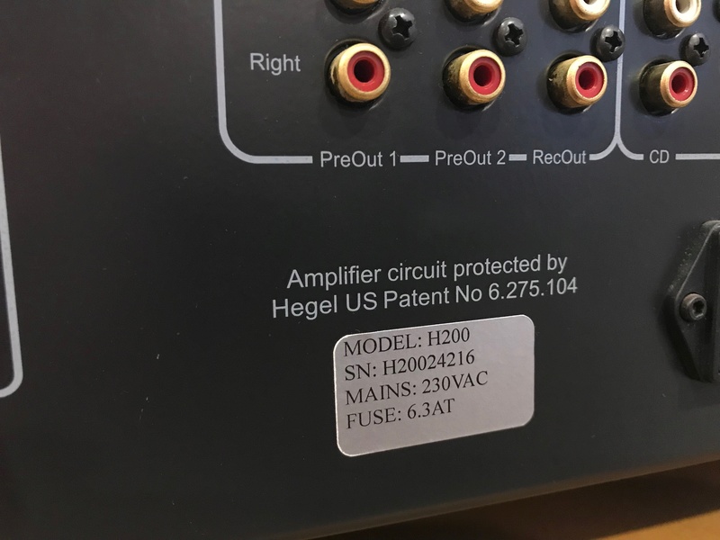 Hegel Audio H200 Integrated Amplifier (Used) SOLD Img_1816