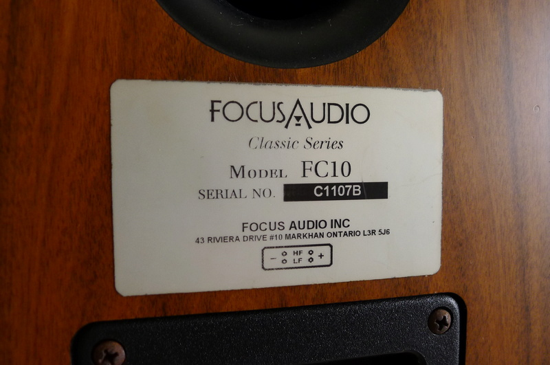 Focus Audio Classic Series FC10 Bookshelf Speakers (Used) SOLD P1140736