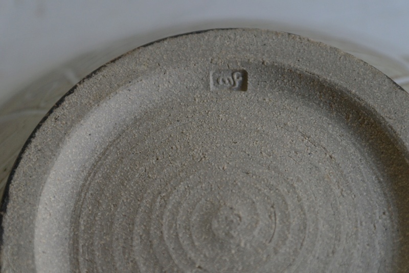 Pottery Bowl Marked MF - (not Mary Rich mark) Sam_5614