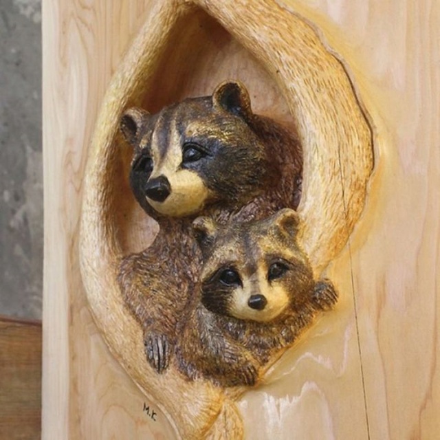 Nghệ sỹ Nhật Bản điêu khắc động vật tỉ mỉ và chi tiết từ gỗ ... A1113