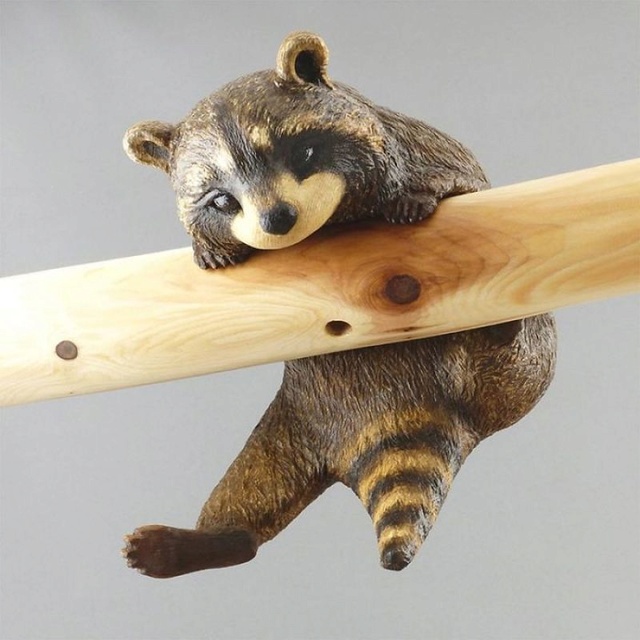 Nghệ sỹ Nhật Bản điêu khắc động vật tỉ mỉ và chi tiết từ gỗ ... A623