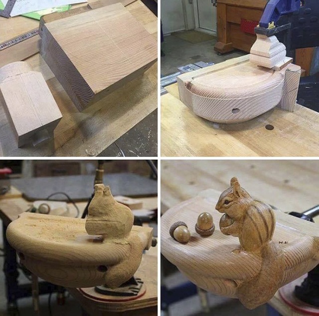 Nghệ sỹ Nhật Bản điêu khắc động vật tỉ mỉ và chi tiết từ gỗ ... A914