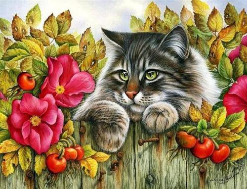 Thế giới của mèo qua tranh vẽ ... Aa111