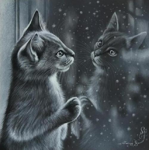 Thế giới của mèo qua tranh vẽ ... Aa212