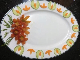 Mẫu trang trí món ăn đẹp, đơn giản từ rau củ quả ... Aa31