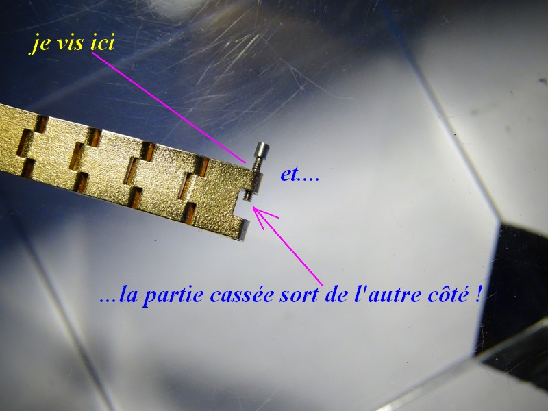 combine pour sortir une vis cassée