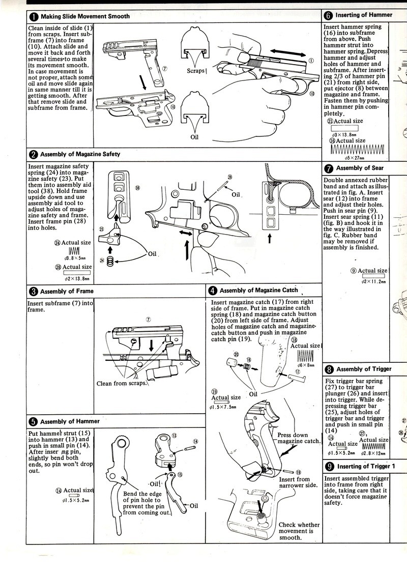 Marushin ABS Colt .25 Auto (Japanese AND English Instructions) Marush46