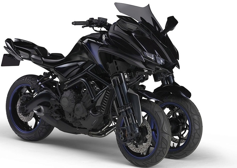 moto - La moto YAMAHA MWT9 850 cc trois roues pour 2018  2015tm12