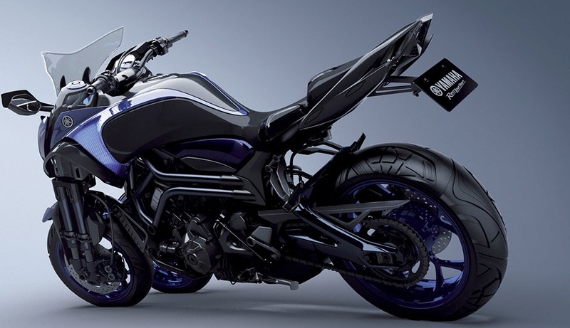 moto - La moto YAMAHA MWT9 850 cc trois roues pour 2018  2015tm13