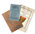 Documents-Papiers et affiches de l'armée Francaise