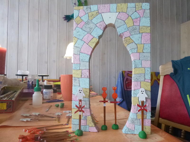 Nellie Rowland Emett Smallbrook Studio Anlage mit 8Tunnels und Berg, Luftschiff P1060113