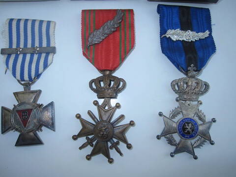 3 Médailles Belge de la guerre de Corée
