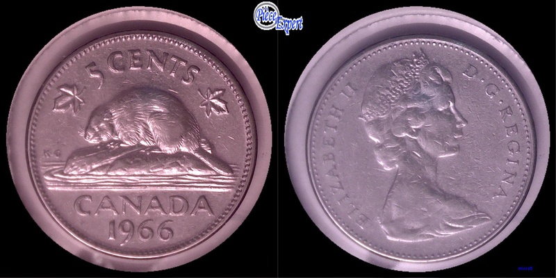 1966 - Coin Détérioré Revers (Deteriorated Die) 5_cent12
