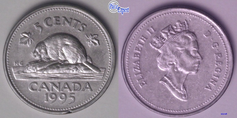 1995 - Coin Détérioré Feuille Gauche & "5" (Double Die Deterioration) 5_cent39