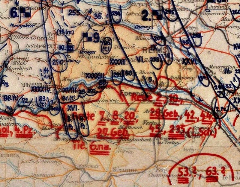 Ecrasement de la 6e armée (28, 44, 45, 42e DI) mi-juin 1940 12_jui10