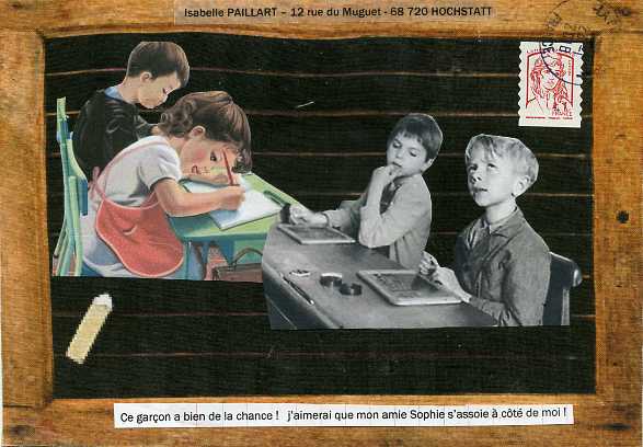 Galerie de l'interprétation de la photo de Doisneau "L'information scolaire" I_dois10