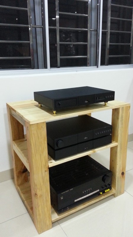 Hifi Wooden Rack ( sold)  210