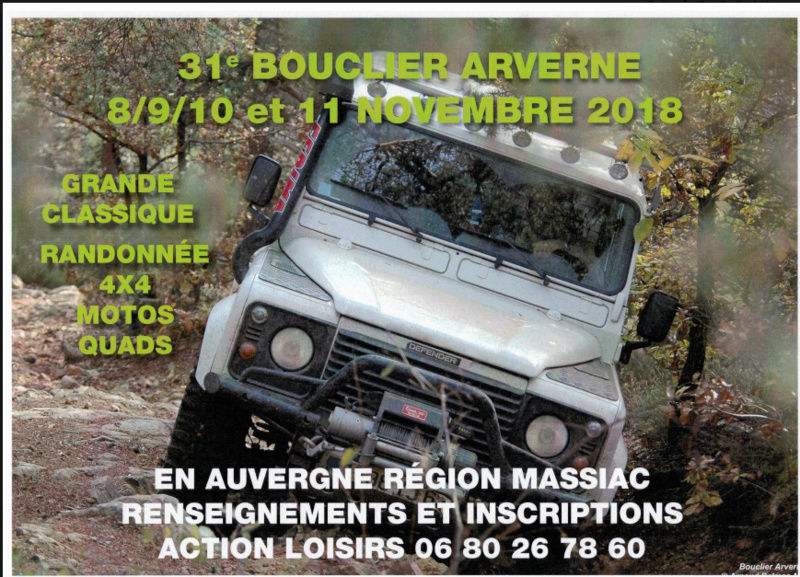 Le 31 ieme Bouclier Arverne 9/10/11 novembre 2018 Boucli10