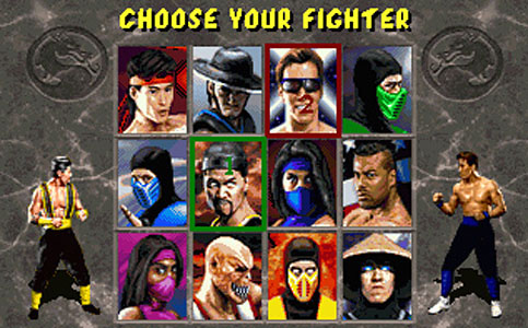 Your favorite fighting game's select screen of all time Mortal10