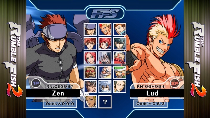 Your favorite fighting game's select screen of all time Rumble10