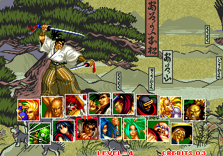 Fighting game(s) played and character(s) used Samsho10