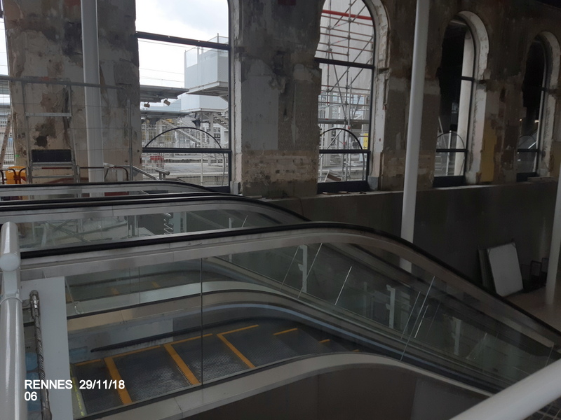 Gare de Rennes Point chantier 29 novembre 2018 20181265