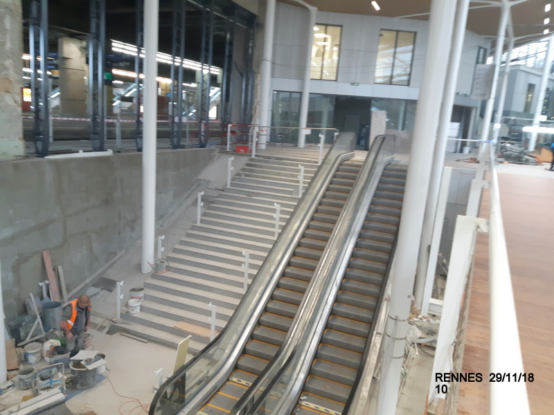 Gare de Rennes Point chantier 29 novembre 2018 20181269