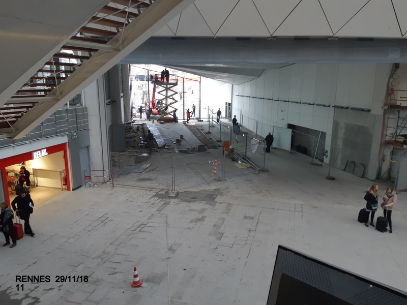Gare de Rennes Point chantier 29 novembre 2018 20181270