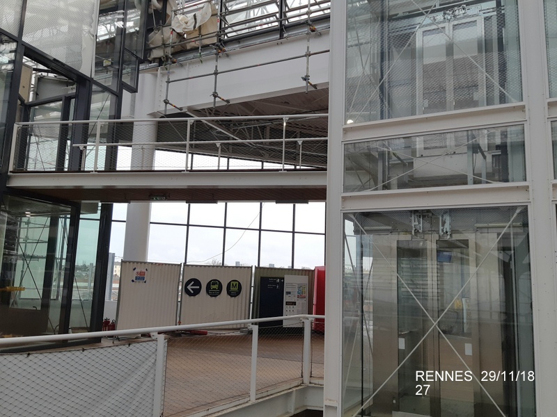 Gare de Rennes Point chantier 29 novembre 2018 20181286