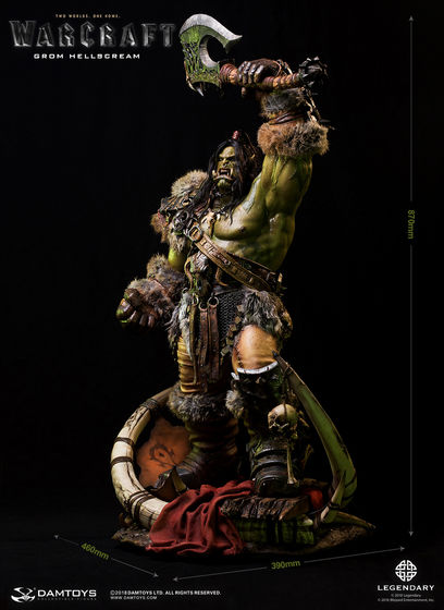 Warcraft Movie - Grom Hellscream 2.0 - 34-inch Premium Statue (DamToys) 03380313