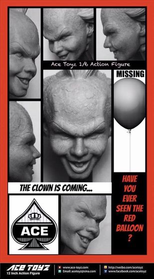 Ca - Pennywise / Grippe-Sou, The Clown Is Coming 1/6 (Ace Toyz) 12174110