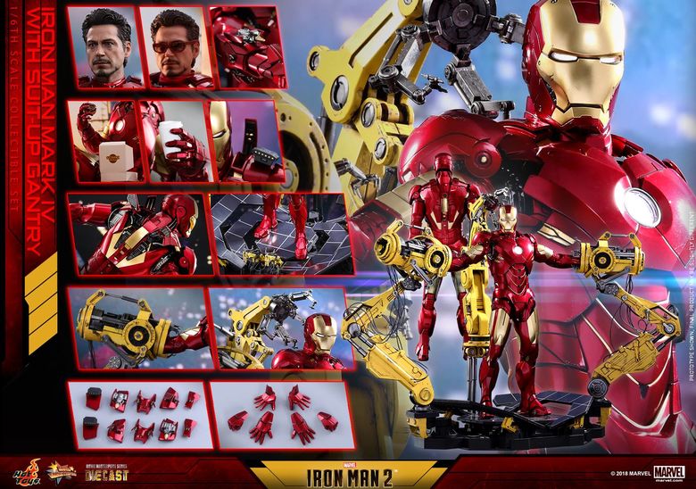 Iron Man 2 - Mark IV With Suit-Up Gantry Featuring - 1/6 scale Collectible Set (Hot Toys) 12545913
