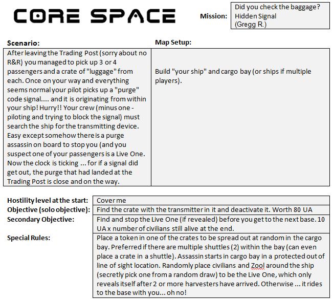 Mission 29: Did you check the baggage? Hidden Signal (Gregg R.) Missio38