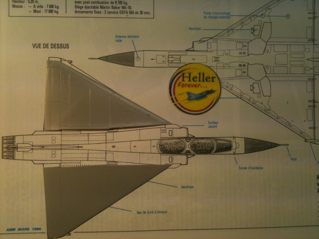 Comparatif DASSAULT MIRAGE 2000 C & N HELLER / ITALERI 1/72ème  Compar38