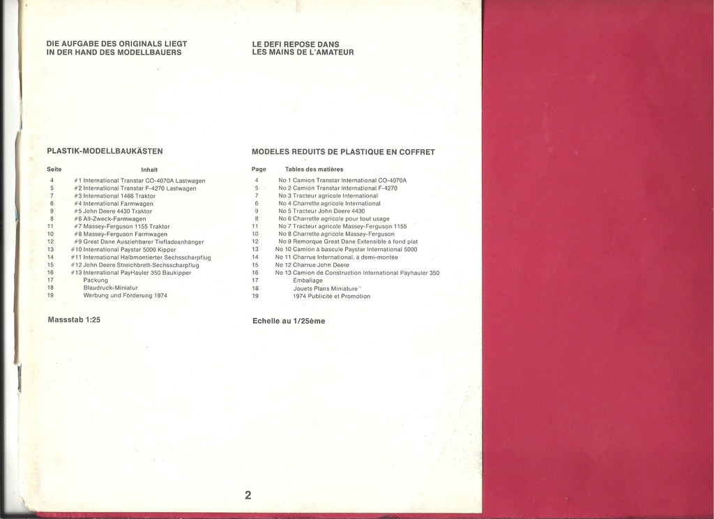 ertl - [ERTL 1974] Catalogue 1974 Ertl_c26