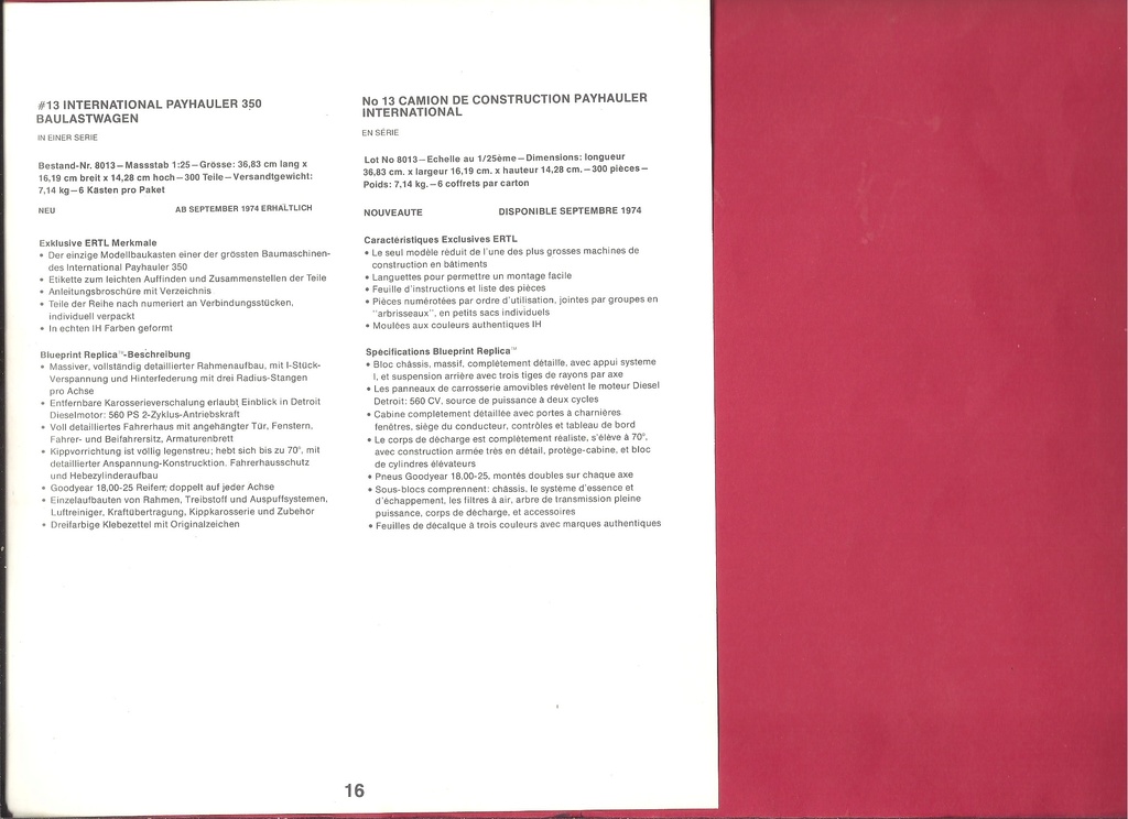 ertl - [ERTL 1974] Catalogue 1974 Ertl_c52