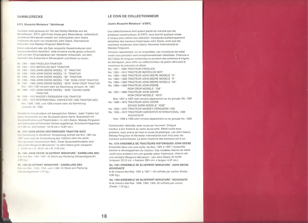ertl - [ERTL 1974] Catalogue 1974 Ertl_c60