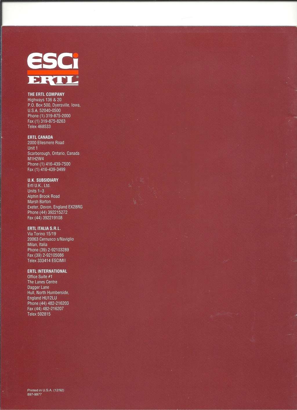 [ESCI 1993] Catalogue 1993 Esci_281