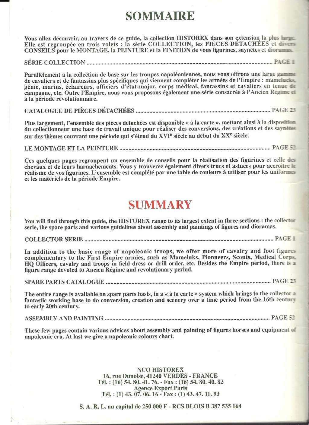 [HISTOREX 1992] Catalogue GUIDE DU COLLECTIONNEUR 1992 Histo107
