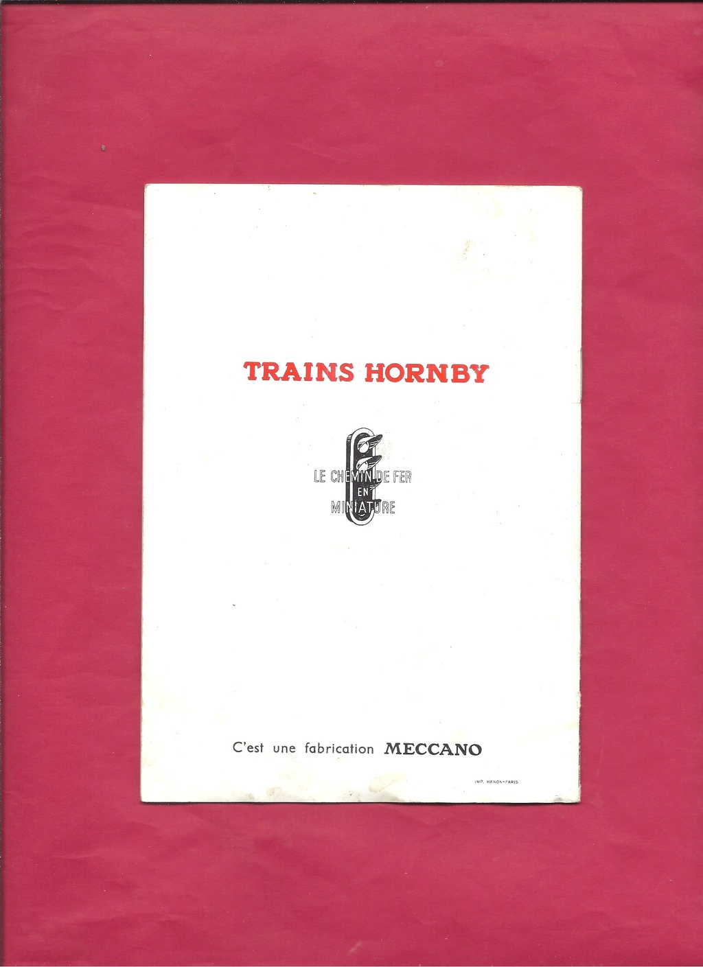 [HORNBY 1958] Catalogue plan 1958 de réseaux 0  Hornb387