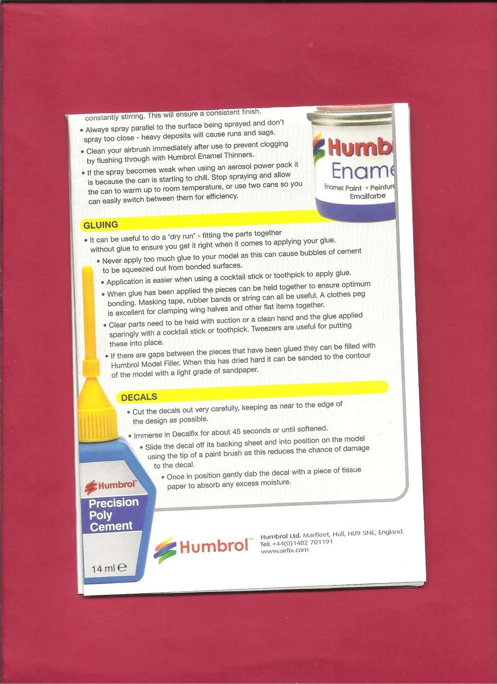 [HUMBROL 2007] Dépliant nuancier imprimé 2007 Humbro41