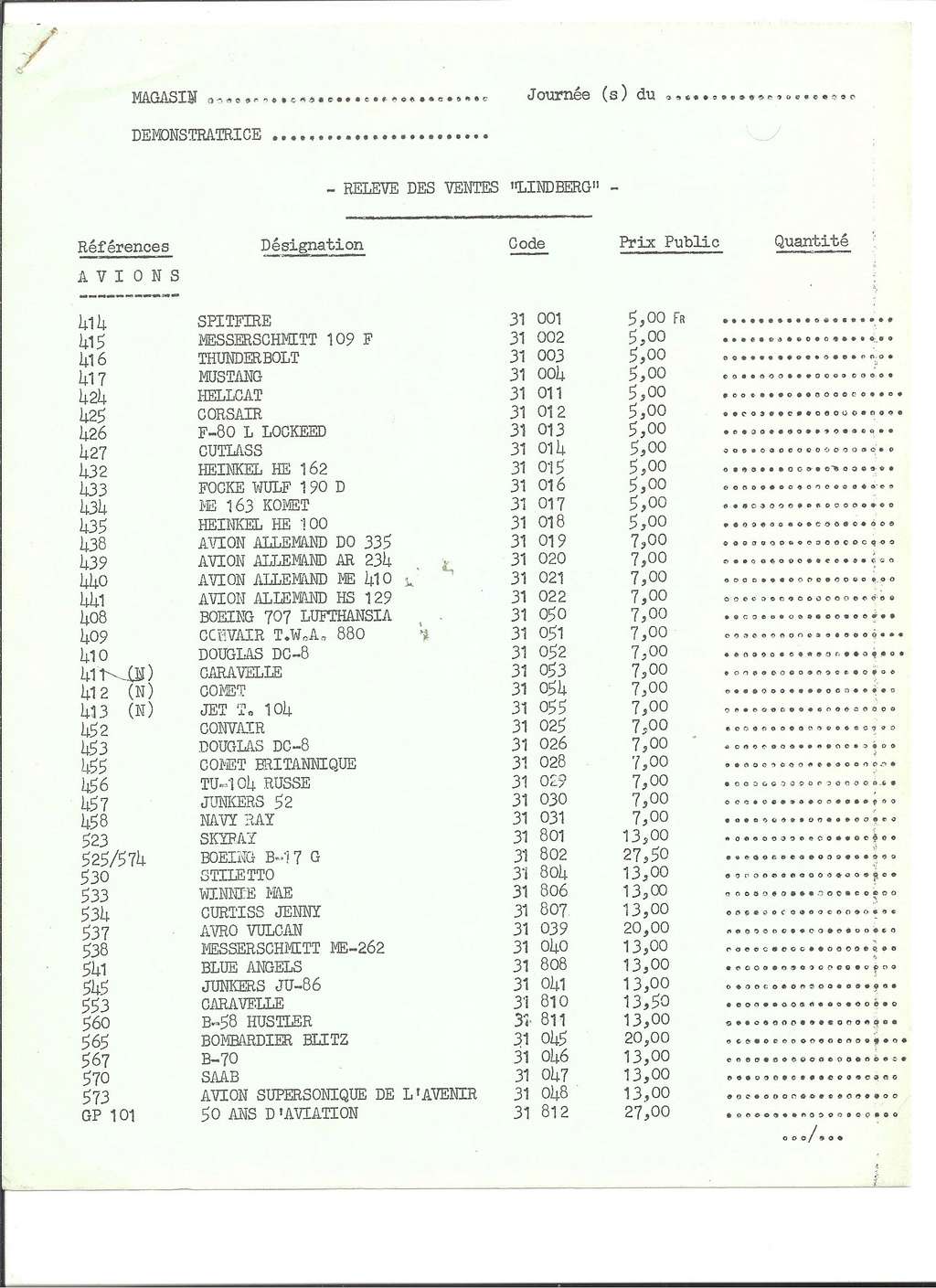 [LINDBERG 1964] Catalogue 1964  Lindb130